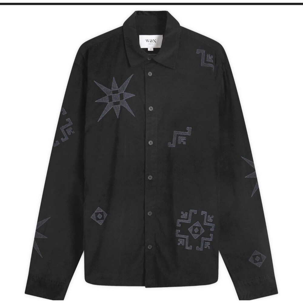 NWT Wax London Black Trin Cord Shirt - Size XL I1